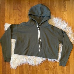 Wild Fable Olive Crop Sweatshirt NWOT